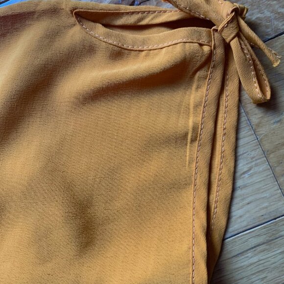 Zaful Mustard Peplum Blouse – Size L (US 6/UK 10/EU 38) - Picture 4 of 9